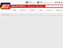 Tablet Screenshot of davaometroshuttle.com